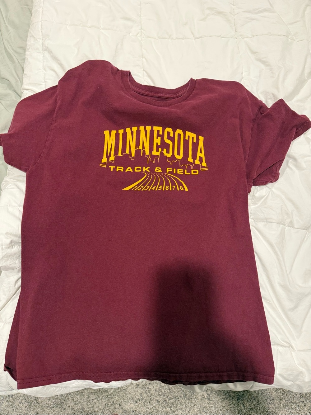 Minnesota Track & Field Maroon Tee